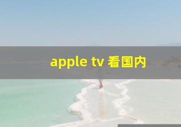 apple tv 看国内